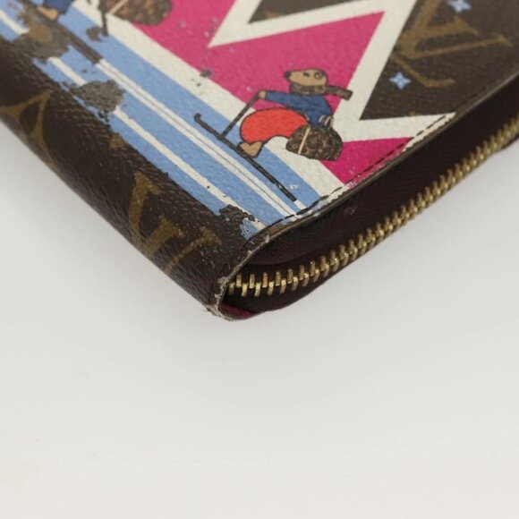 LOUIS VUITTON Monogram Holiday Collection Zippy Wallet M63379 LV Auth 130079 - Picture 5 of 16